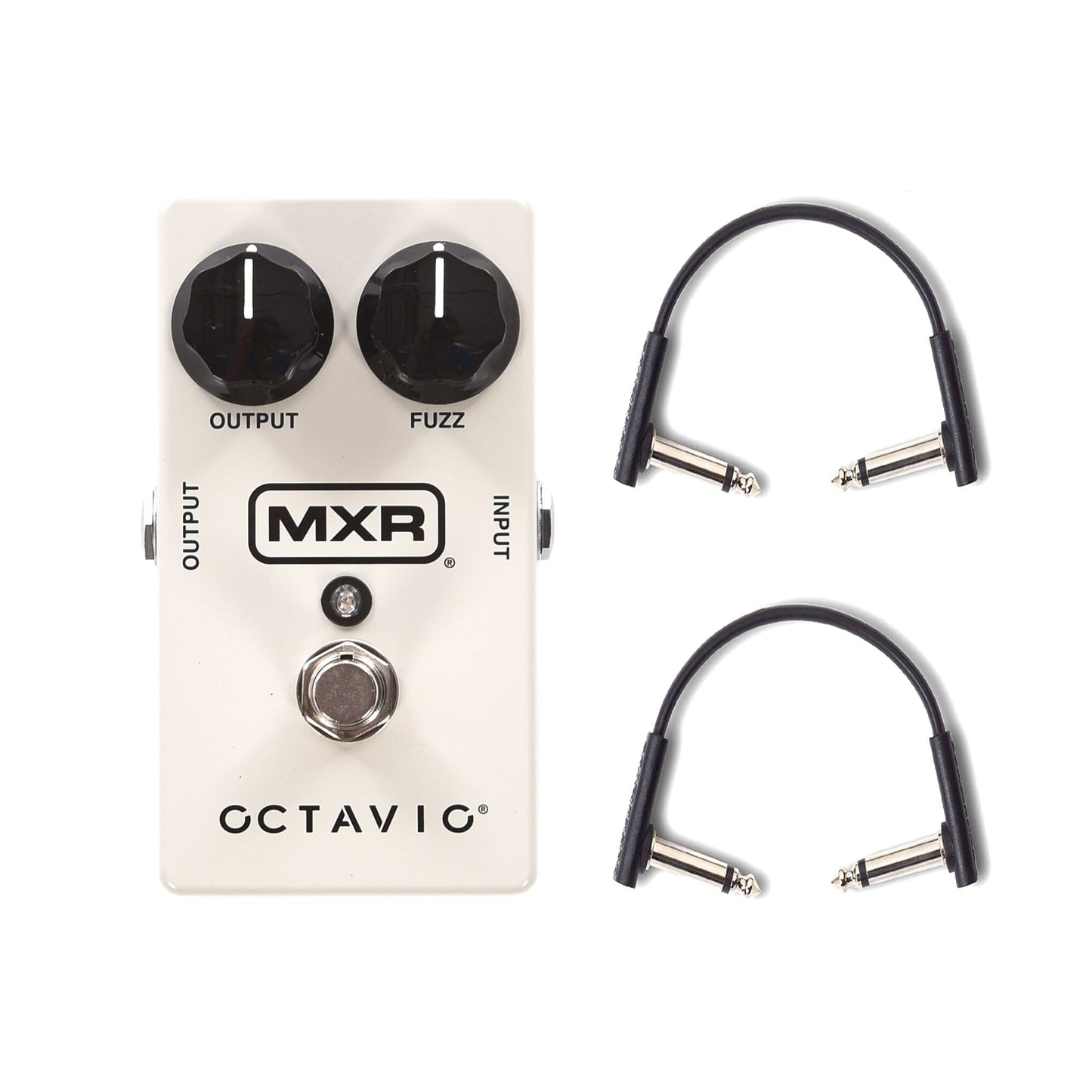 MXR M26 Octavio Fuzz w/(2) RockBoard Flat Patch Cables Bundle Effects and Pedals / Fuzz
