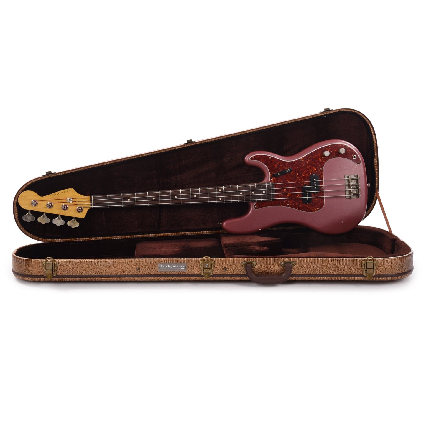 Nash PB-63 Burgundy Mist Light Relic w/4-Ply Tortoise Pickguard & Lollar Pickups Bass Guitars / 4-String