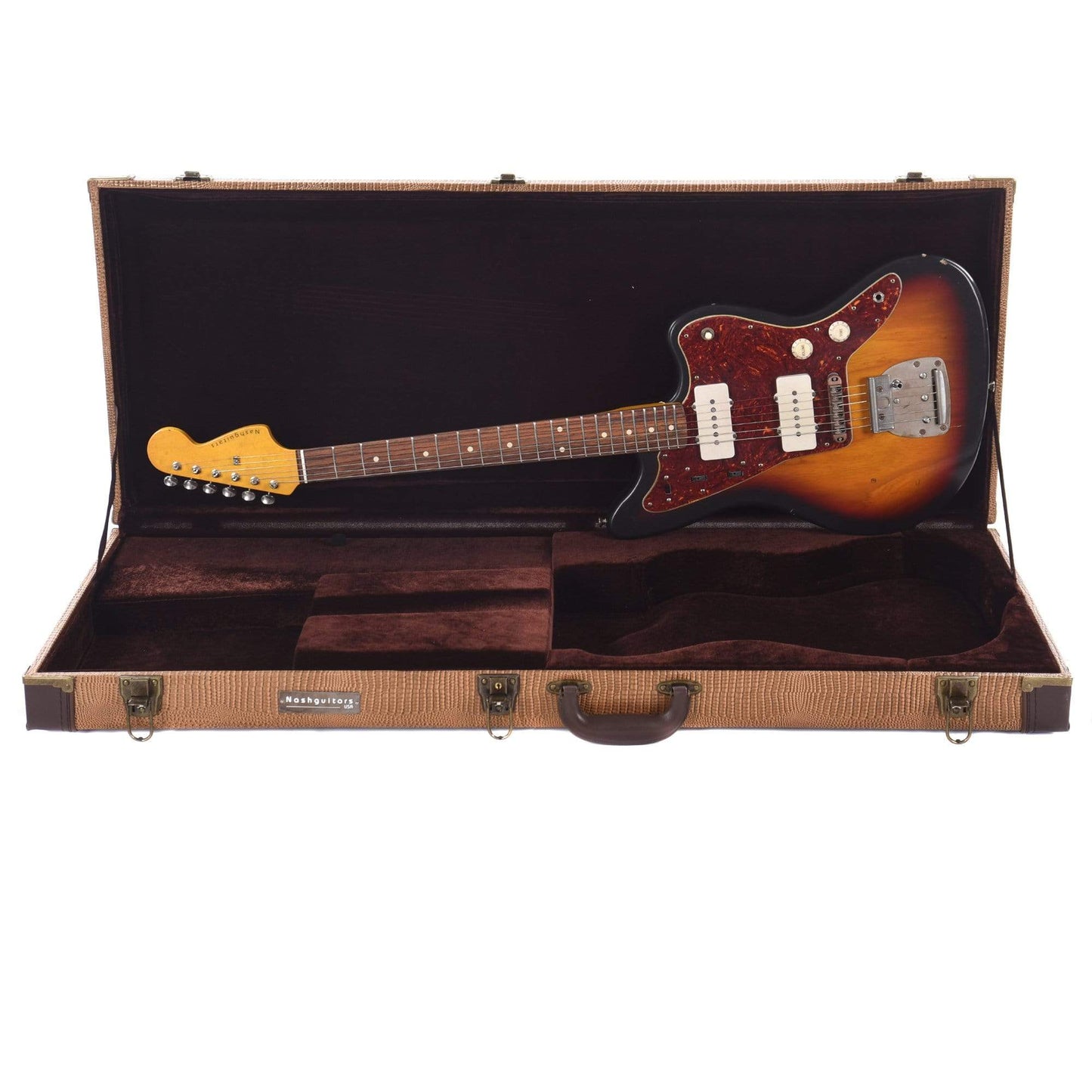 Nash JM-63 3-Tone Sunburst Light Relic Ash w/Lollar Pickups & 4-Ply Tortoise Pickguard Electric Guitars / Solid Body