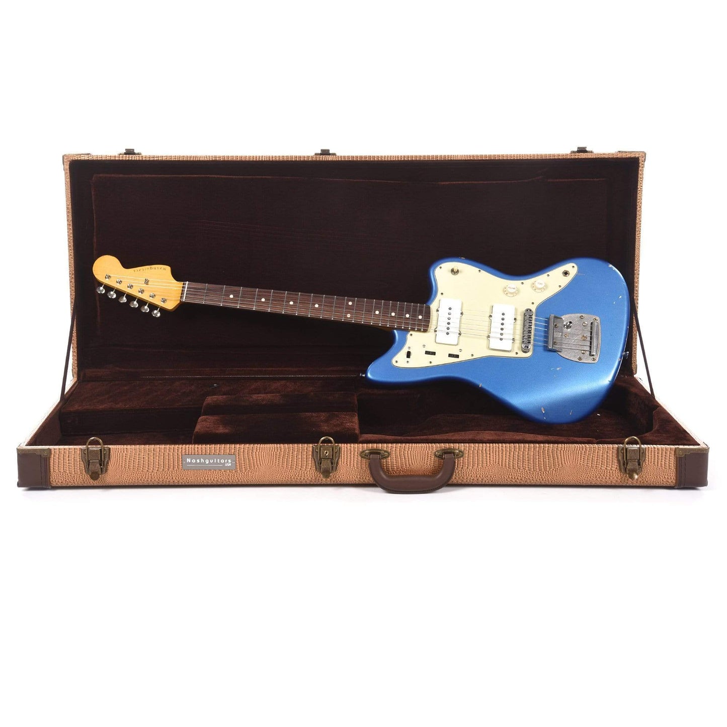 Nash JM-63 Lake Placid Blue Light Relic w/3-Ply Mint Pickguard & Lollar Pickups Electric Guitars / Solid Body