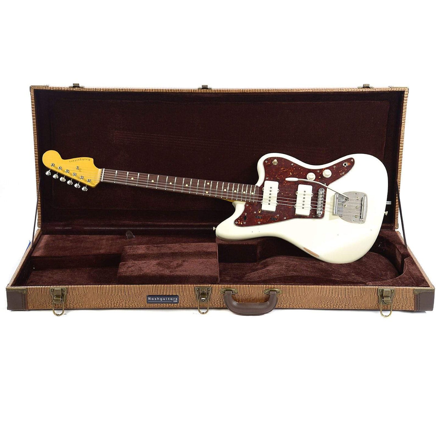 Nash JM-63 Olympic White RW Alder Light Relic w/3-Ply Tortoise Pickguard & Lollar Pickups Electric Guitars / Solid Body