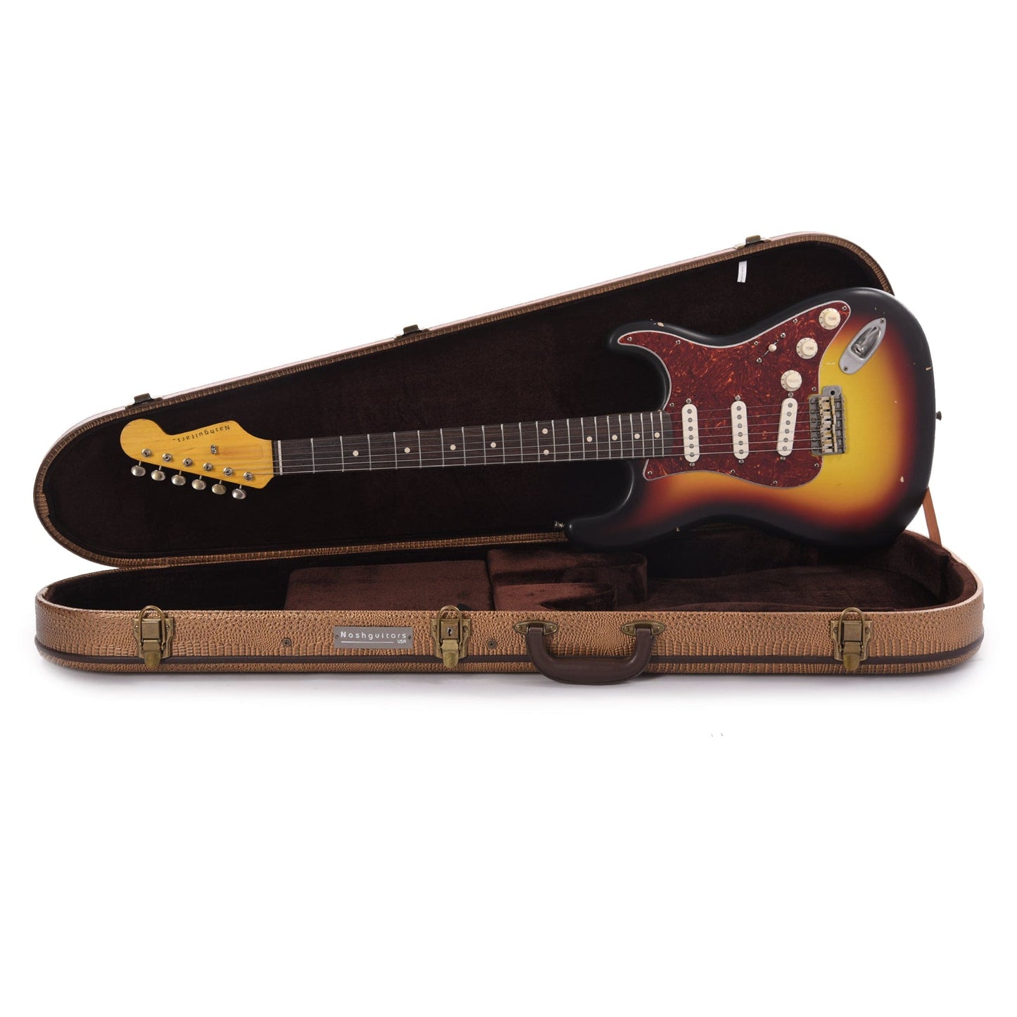 Nash S-63 Mahogany 3-Tone Sunburst Light Relic w/4-Ply Tortoise Pickguard & Lollar Pickups Electric Guitars / Solid Body