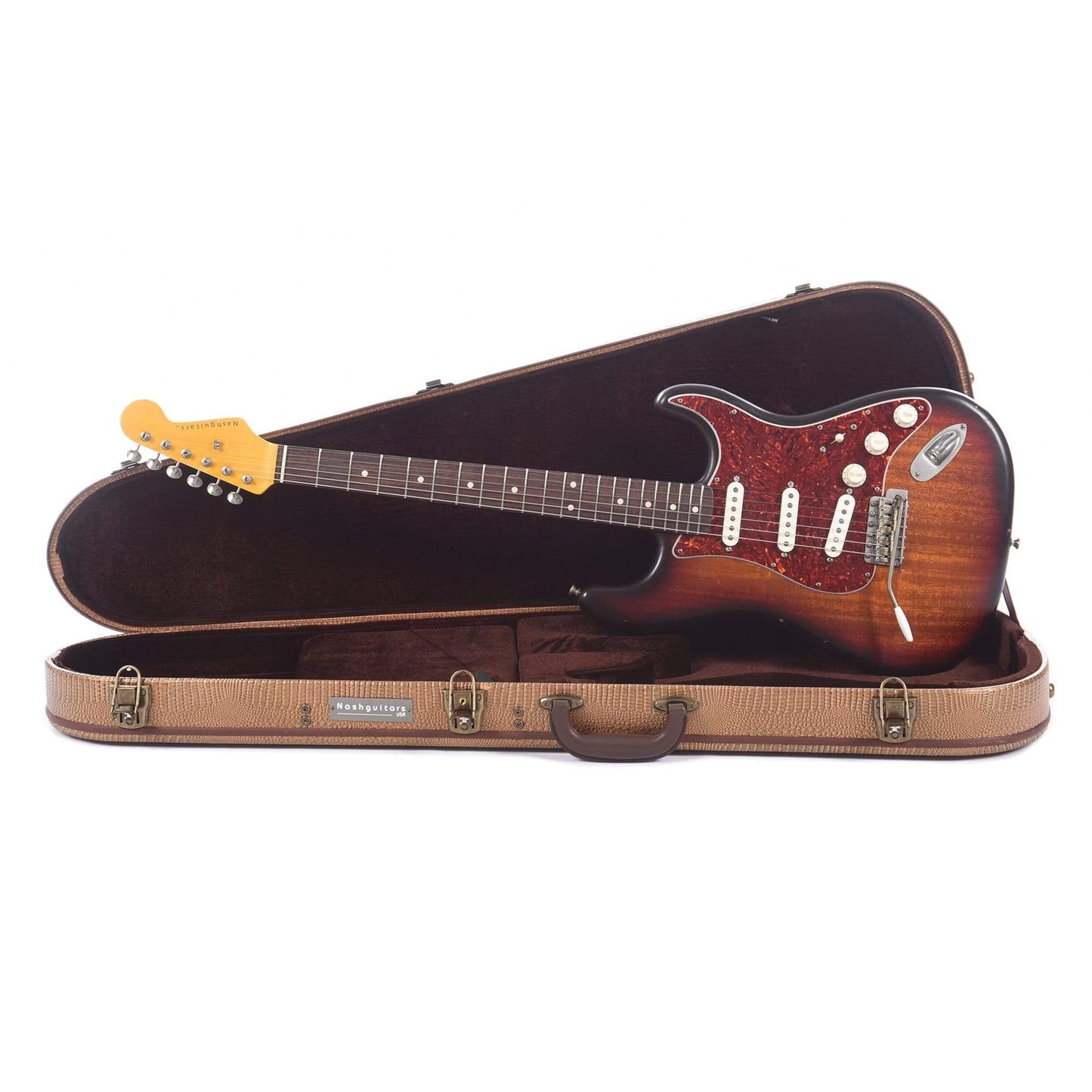 Nash S-63 Mahogany 3-Tone Sunburst Light Relic w/Lollar Pickups & Tortoise Pickguard Electric Guitars / Solid Body