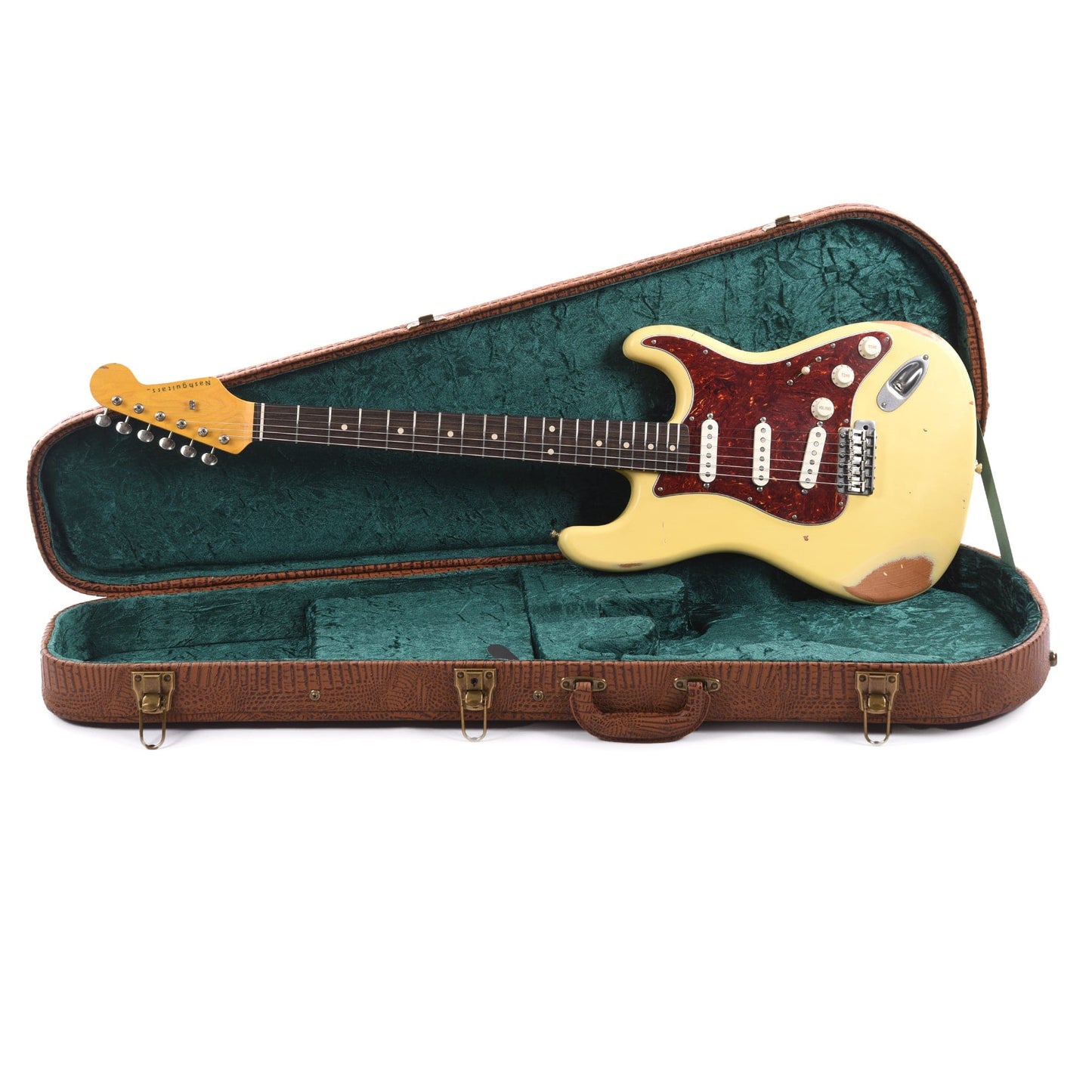 Nash S-63 Vintage White Medium Relic w/4-Ply Tortoise Pickguard & Lollar Pickups Electric Guitars / Solid Body