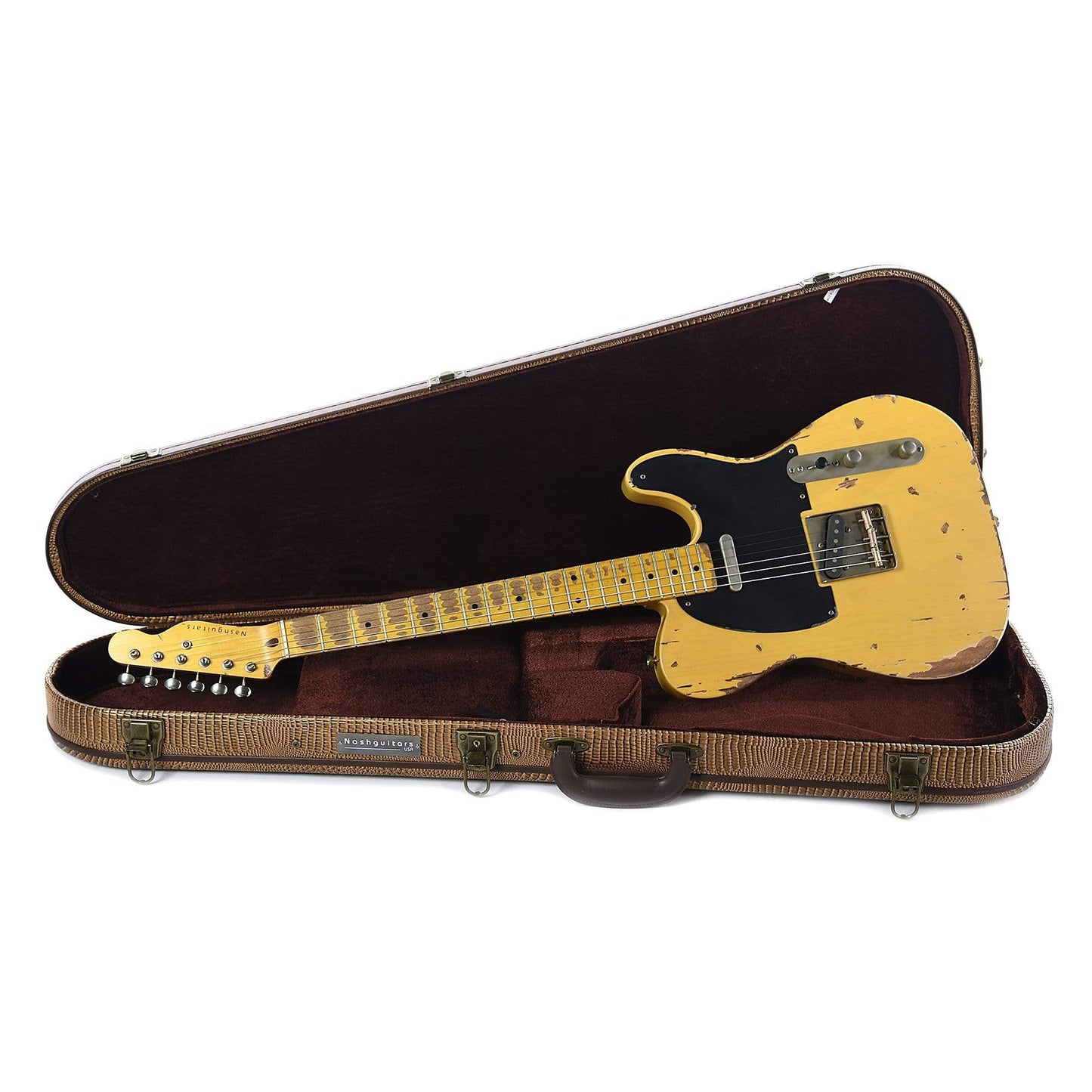 Nash T-52 Butterscotch Blonde Heavy Relic w/1-Ply Black Pickguard & Lollar Pickups Electric Guitars / Solid Body