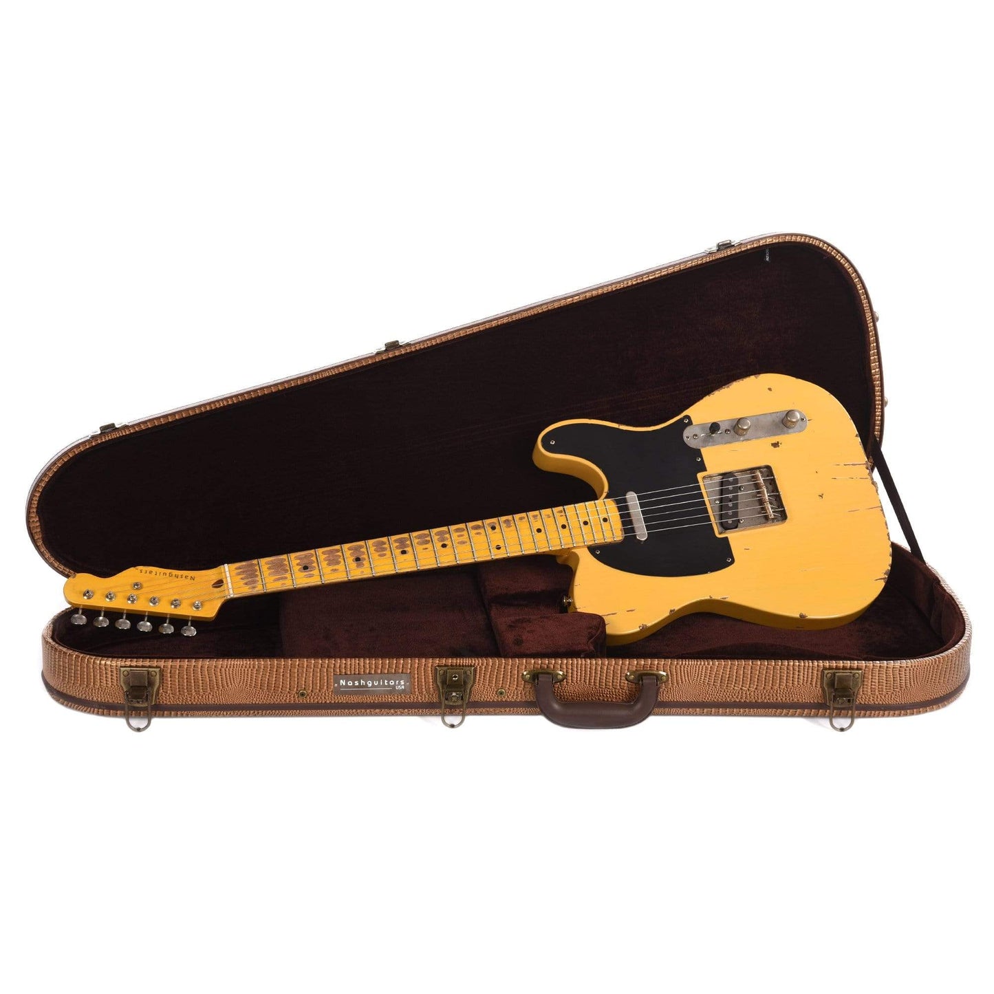 Nash T-52 Butterscotch Blonde Medium Relic w/1-Ply Black Pickguard & Lollar Pickups Electric Guitars / Solid Body