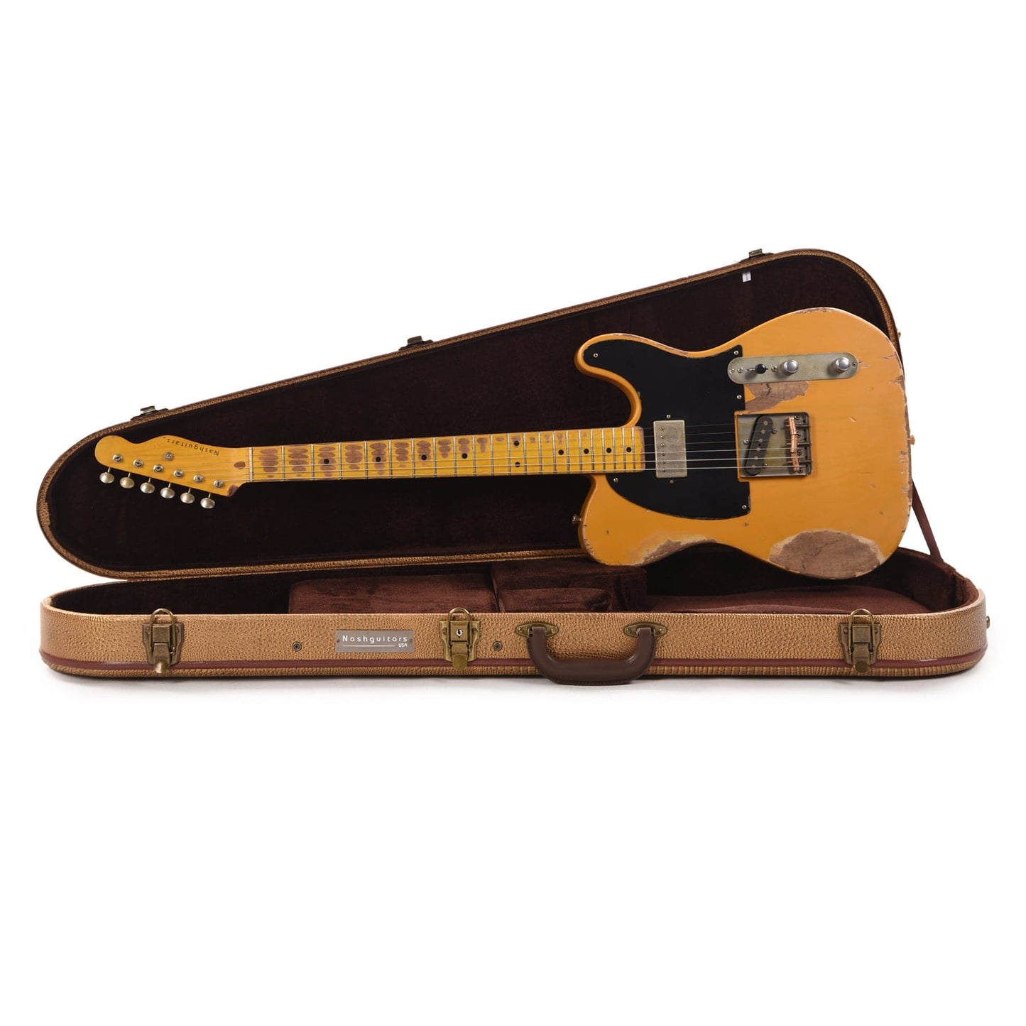 Nash T-52 HS Butterscotch Blonde Heavy Relic w/1-Ply Black Pickguard & Lollar Pickups Electric Guitars / Solid Body