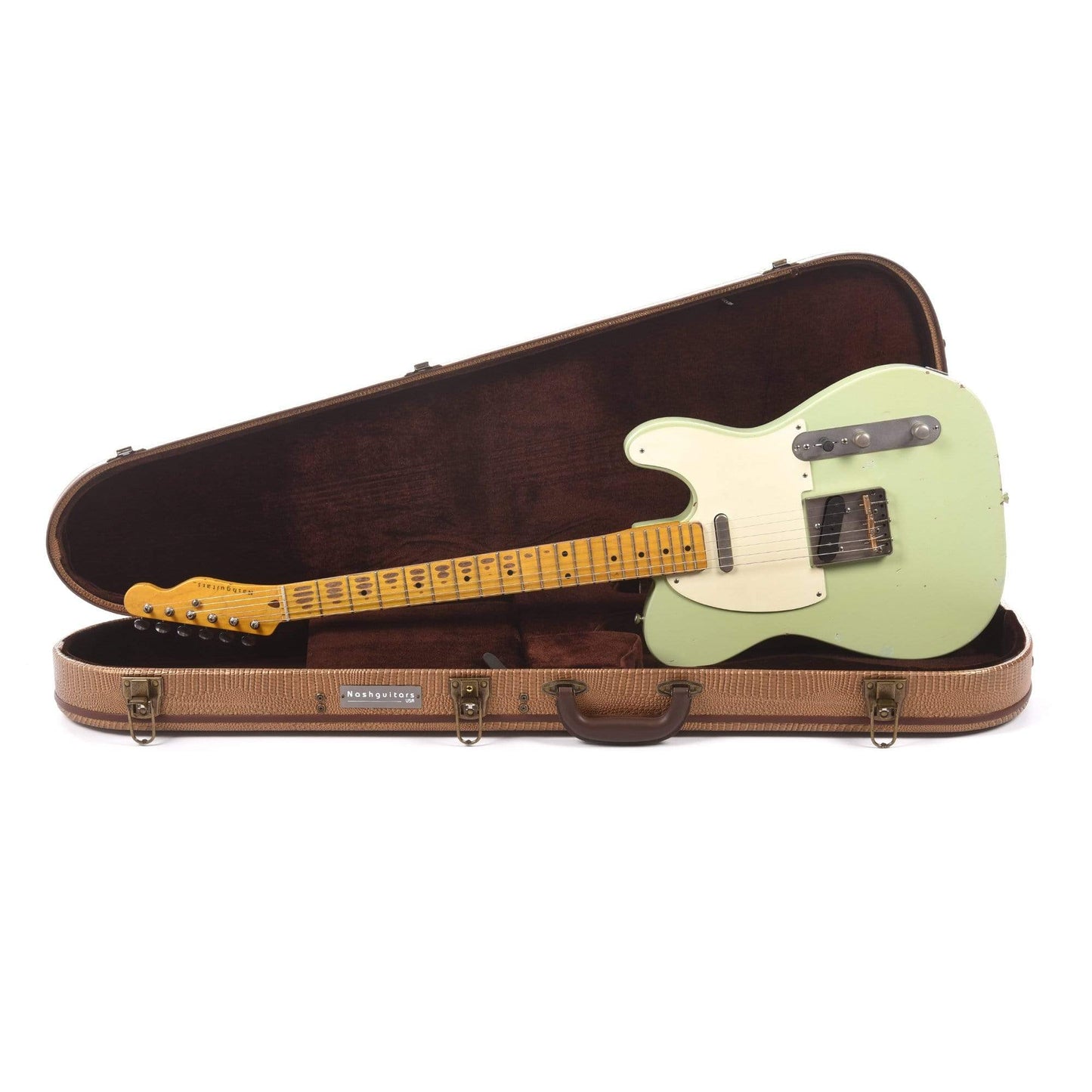 Nash T-57 Surf Green Light Relic w/1-Ply White Pickguard & Lollar Pickups Electric Guitars / Solid Body