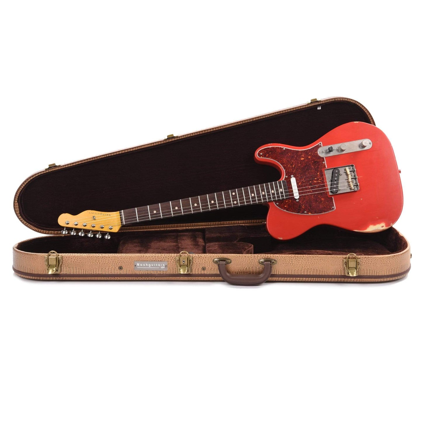 Nash T-63 Dakota Red Medium Relic w/4-Ply Tortoise Pickguard & Lollar Pickups Electric Guitars / Solid Body