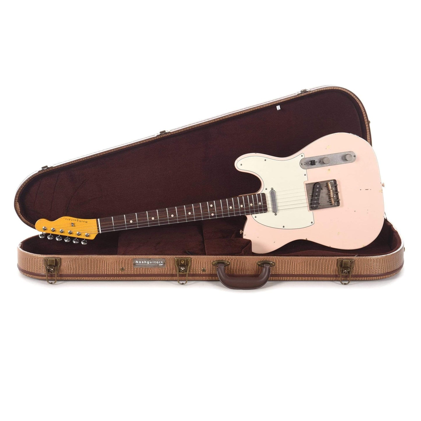 Nash T-63 Shell Pink Light Aging w/3-Ply Mint Pickguard & Lollar Pickups Electric Guitars / Solid Body