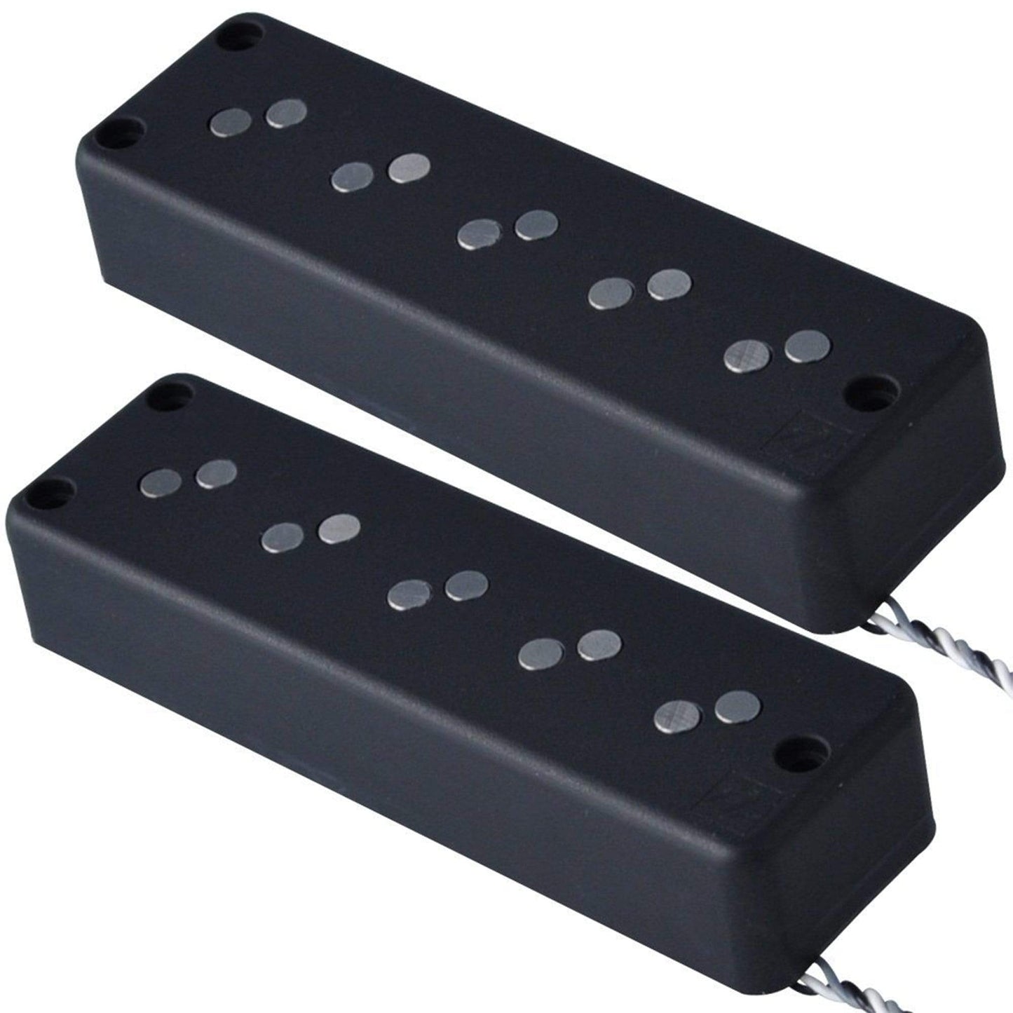 Nordstrand Big Split 5-String Split Coil Hum-Canceling Pickup Set, P2 Covers, 19mm Spacing, Black Parts / Bass Pickups
