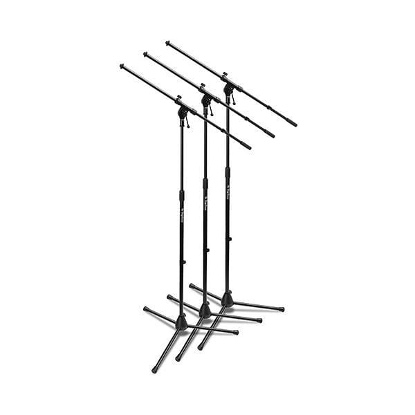 On Stage Stands Euroboom Microphone Stand 3-Pack w/Padded Bag Accessories / Stands