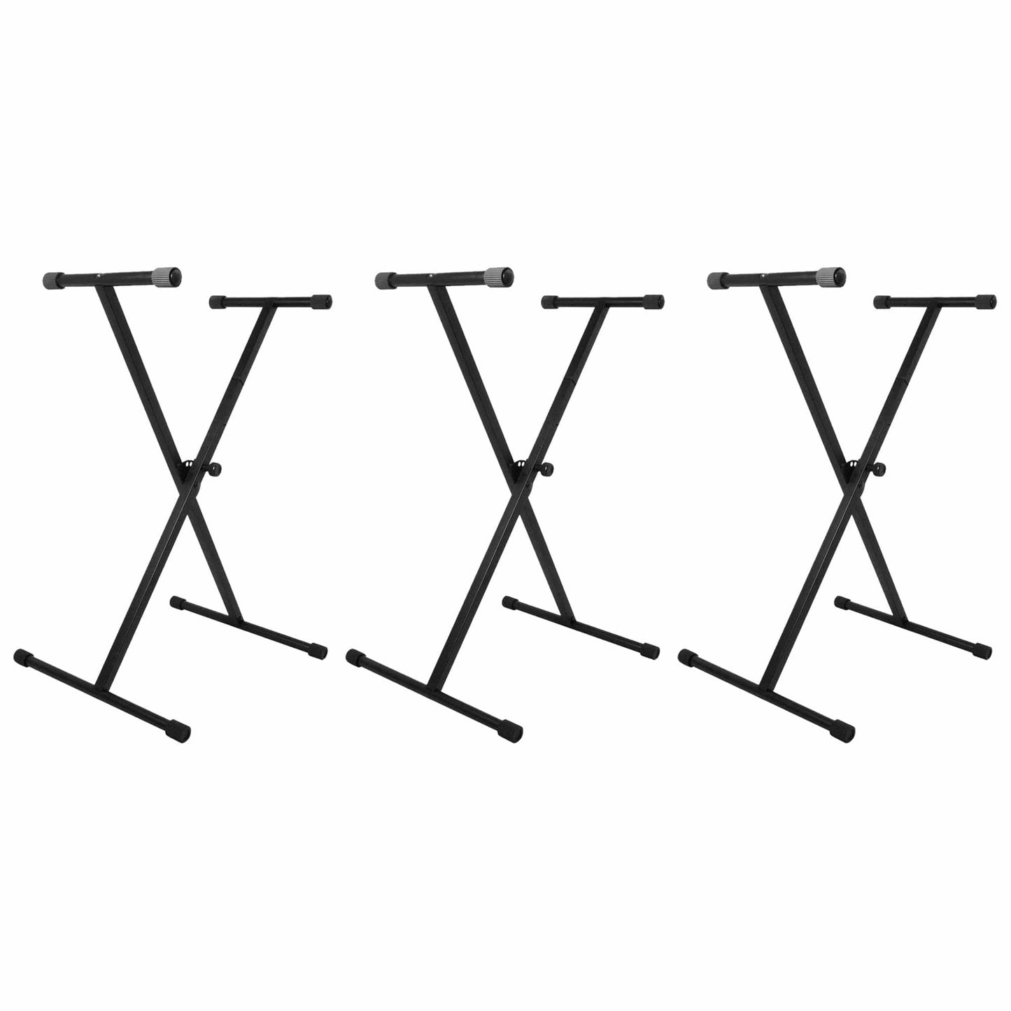 On Stage Stands KS7190 Single-X Keyboard Stand 3 Pack Bundle Keyboards and Synths / Keyboard Accessories / Stands