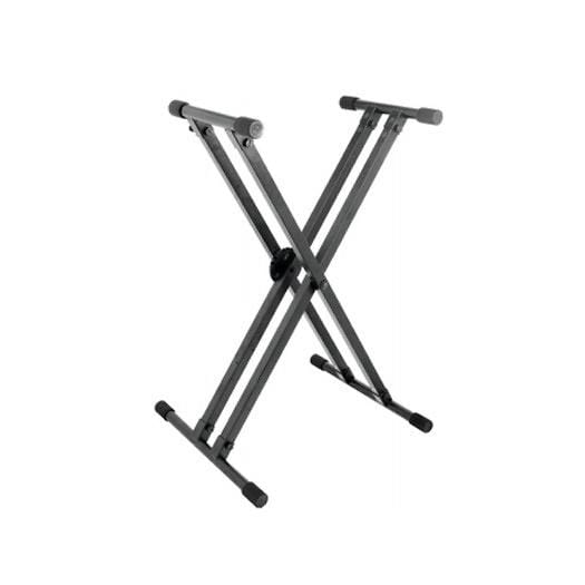 On Stage Stands Lok-Tight Pro Double-X Keyboard Stand w/Ergo-Lok Keyboards and Synths / Keyboard Accessories / Stands