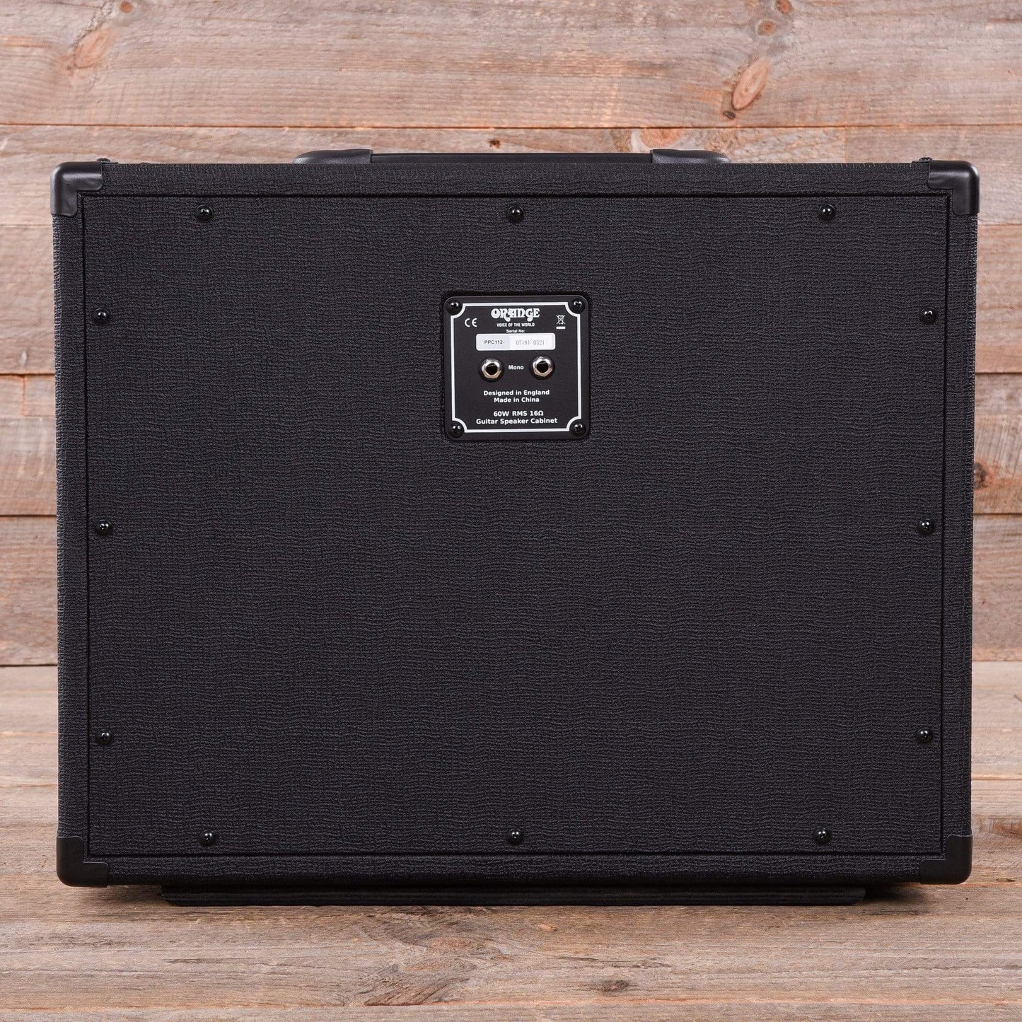 Orange 1x12 Closed Back Cabinet Black 60W 16 ohm w/Celestion Vintage 30 Speaker Amps / Guitar Cabinets