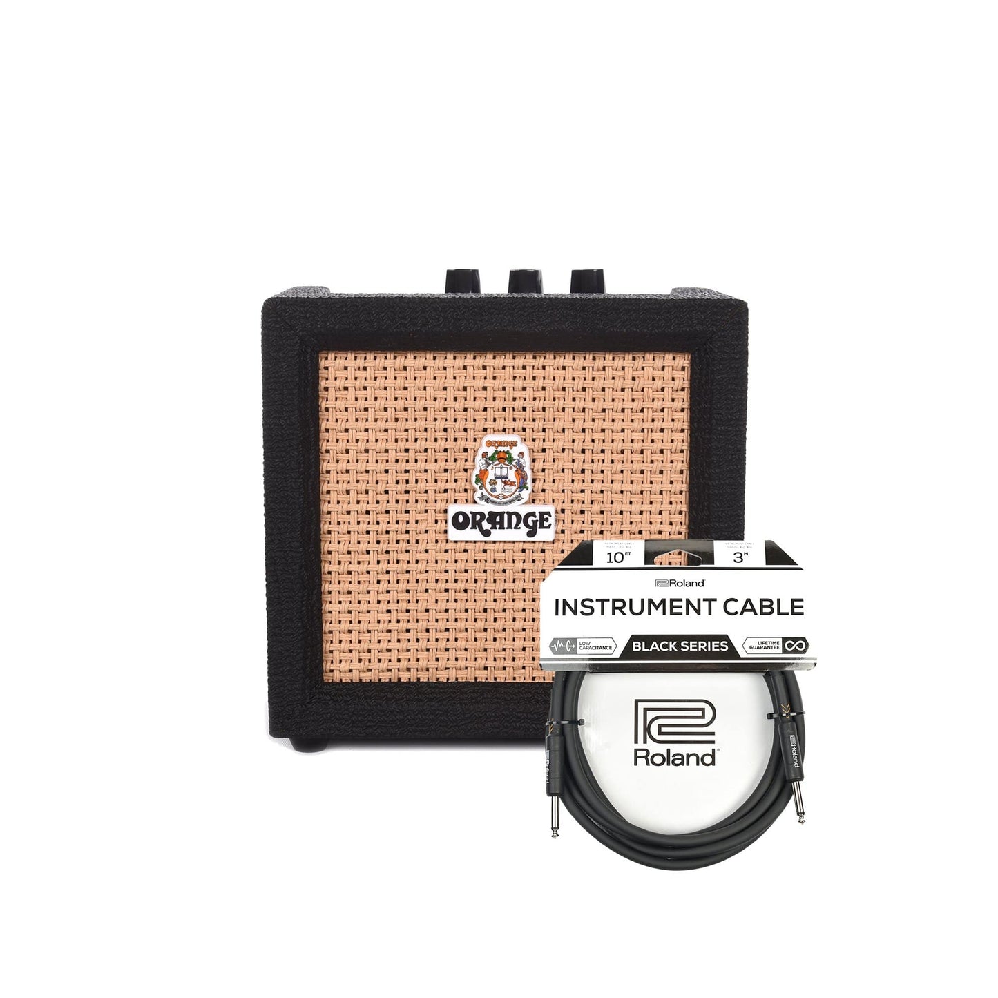 Orange Crush Mini 3w Combo Black Cable Bundle Amps / Guitar Combos