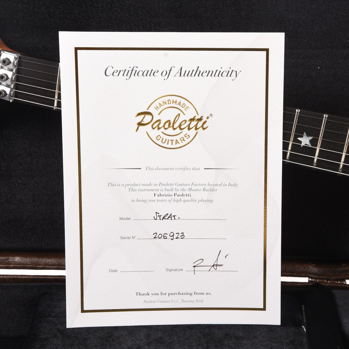 Paoletti Straospheric Loft HSS Relic Black Schaller Electric Guitars / Solid Body