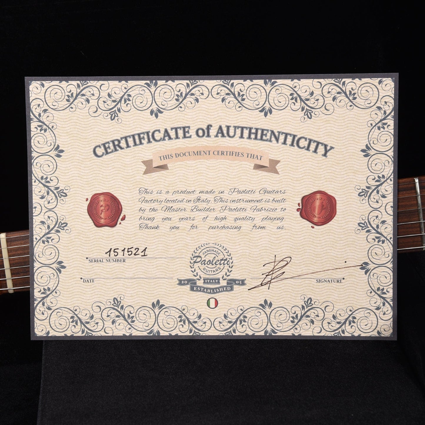 Paoletti Wine Series Nancy HS Natural Electric Guitars / Solid Body