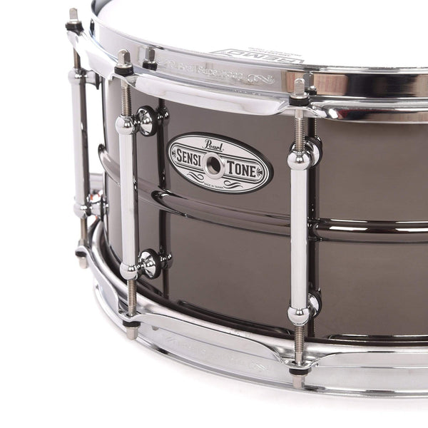 Pearl 6.5x14 Sensitone Black Nickel Over Brass Snare Drum – Chicago Music  Exchange