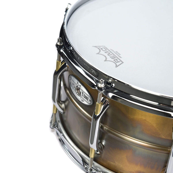 Pearl 6.5x14 Sensitone Premium Patina Brass Snare Drum – Chicago Music  Exchange