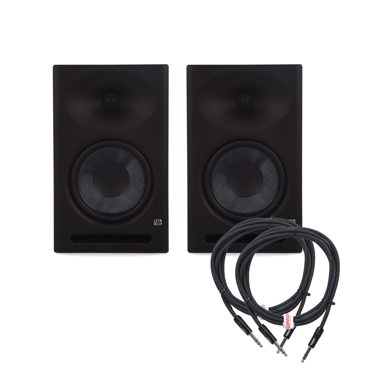 PreSonus Eris E8 XT 8" Active Studio Monitor (Single) Pair and (2) TRS Cable Bundle Pro Audio / Speakers / Studio Monitors