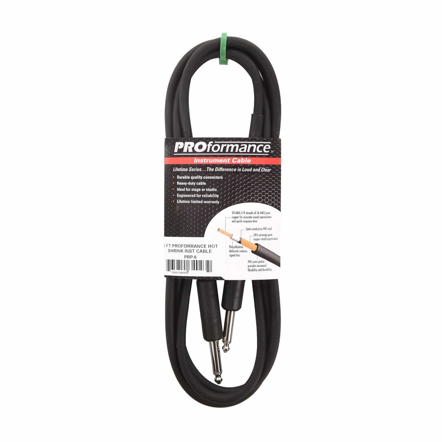 PROformance Instrument Cable 6' Straight-Straight Accessories / Cables