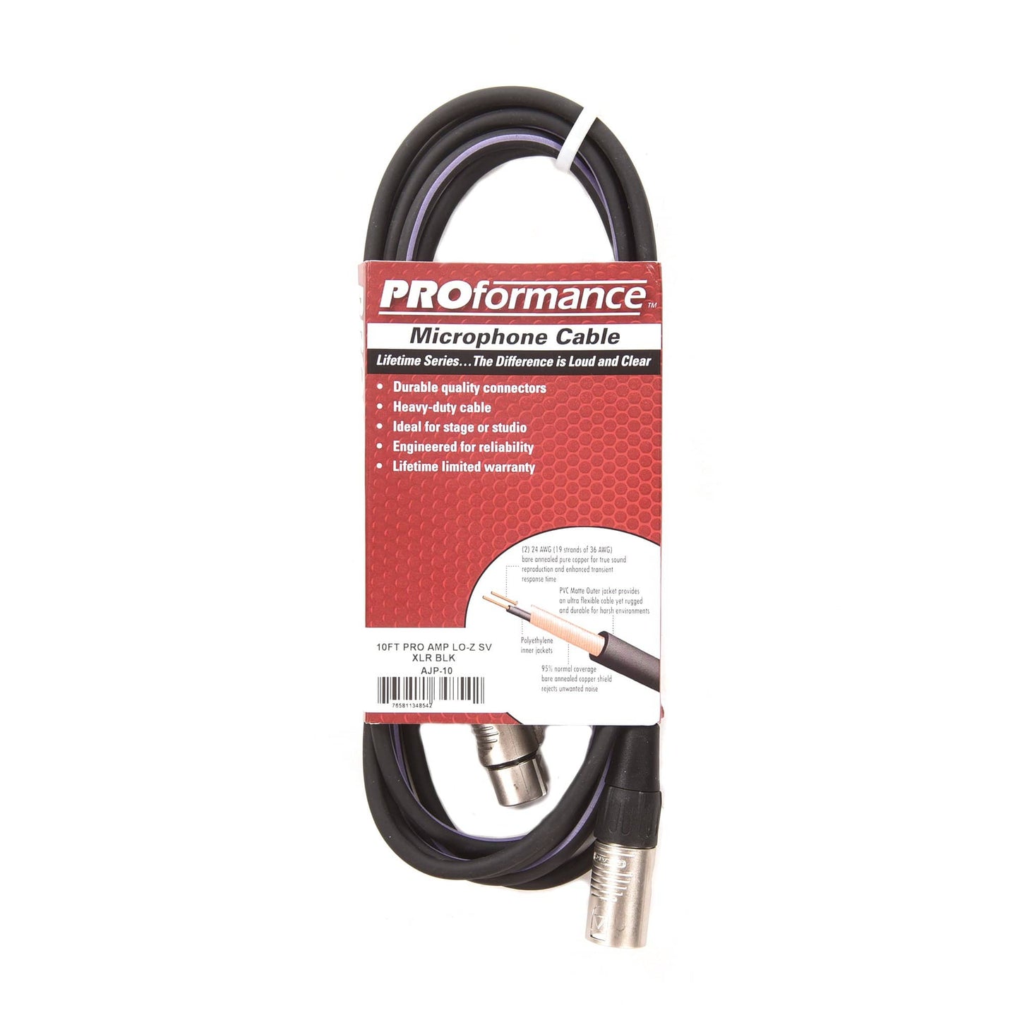 PROformance Microphone Cable 10ft Accessories / Cables
