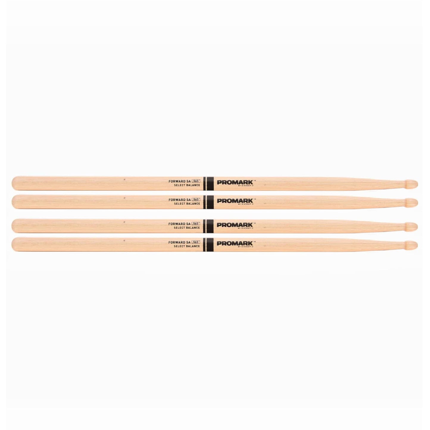 Promark Forward 5A .565" Hickory Acorn Wood Tip Drum Stick (2 Pair Bundle) Drums and Percussion / Parts and Accessories / Drum Sticks and Mallets