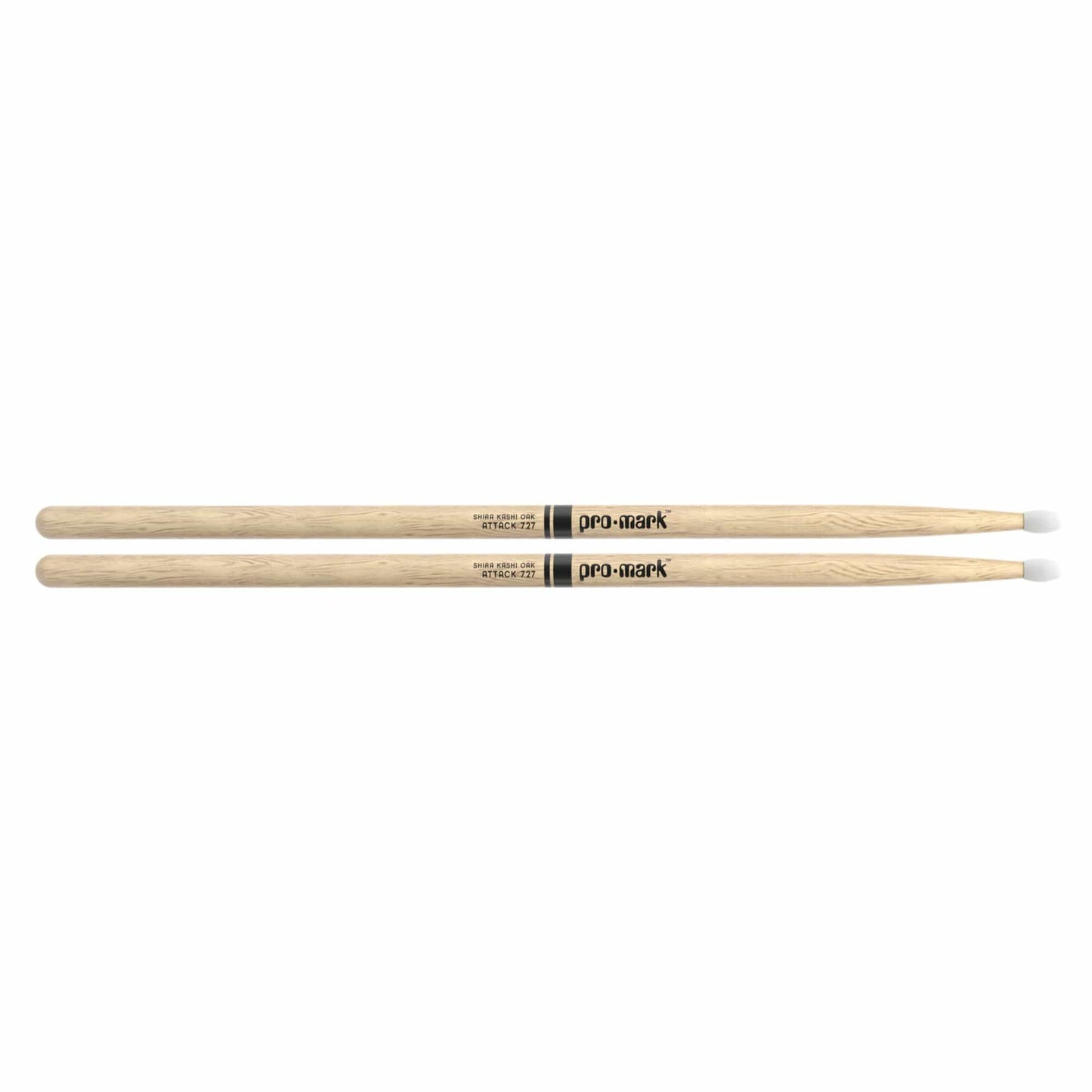 Promark Shira Kashi Oak 727 Wood Tip Drum Sticks Drums and Percussion / Parts and Accessories / Drum Sticks and Mallets