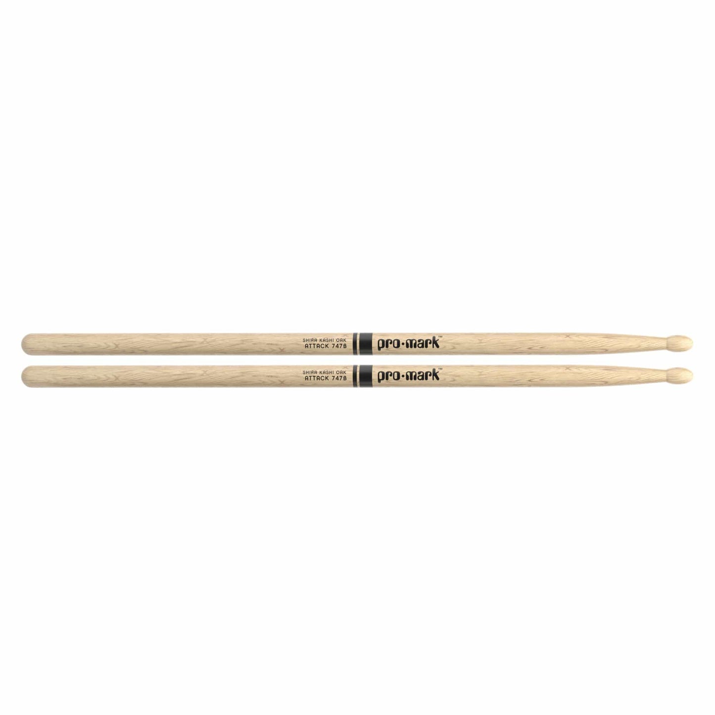Promark Shira Kashi Oak 747B Super Rock Wood Tip Drum Sticks Drums and Percussion / Parts and Accessories / Drum Sticks and Mallets