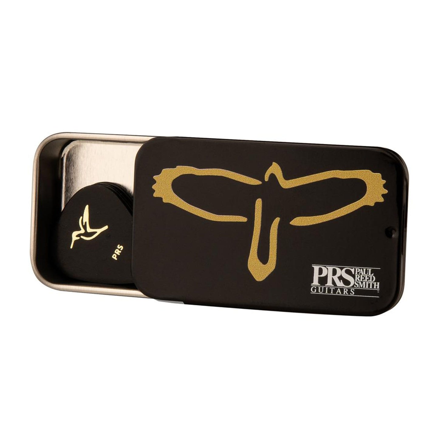 PRS Gold Birds Assorted Thin Picks w/Tin 4 Pack (48) Bundle Accessories / Picks