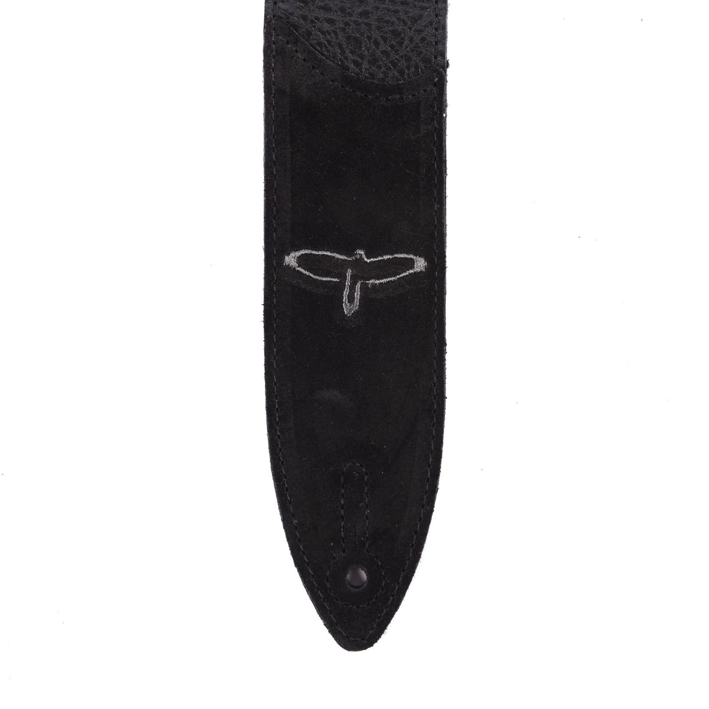 PRS 2.5" Premium Leather Guitar Strap Embroidered Birds Black Accessories / Straps