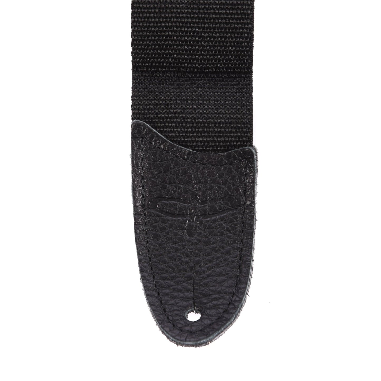 PRS 2" Black Poly Strap Premium Leather Tabs Red Signature Accessories / Straps