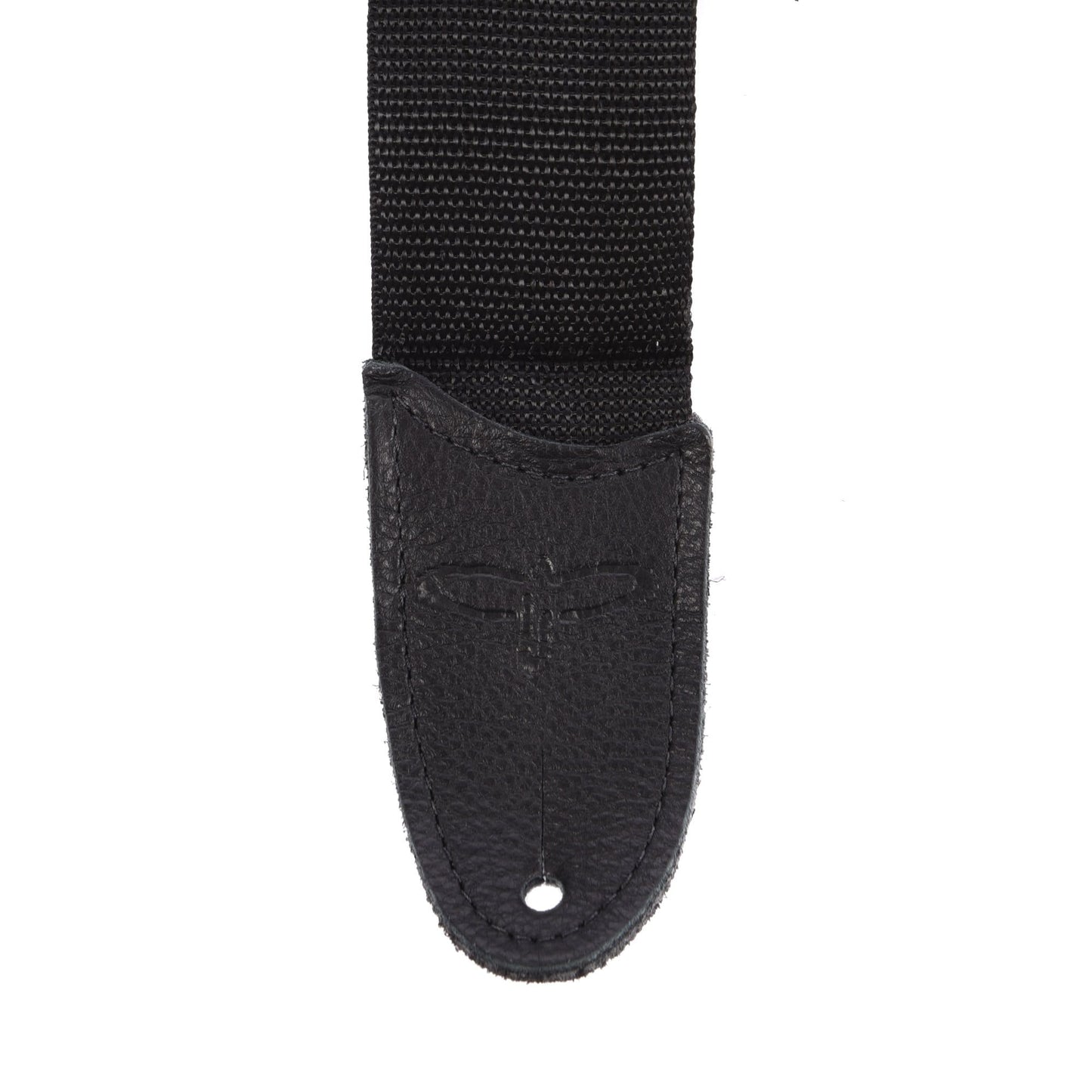 PRS 2" Black Poly Strap Premium Leather Tabs Silver Signature Accessories / Straps