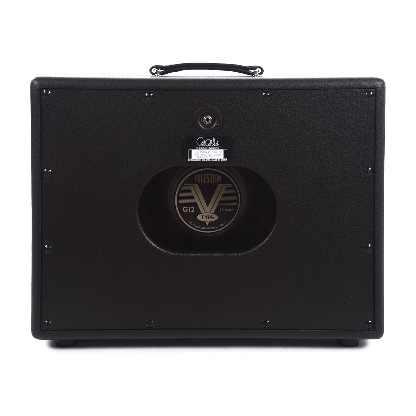 PRS 1X12 Closed Back Cab Stealth 16 ohm 70W w/Black & Tan Grill Cloth & Celestion V-Type Amps / Guitar Cabinets