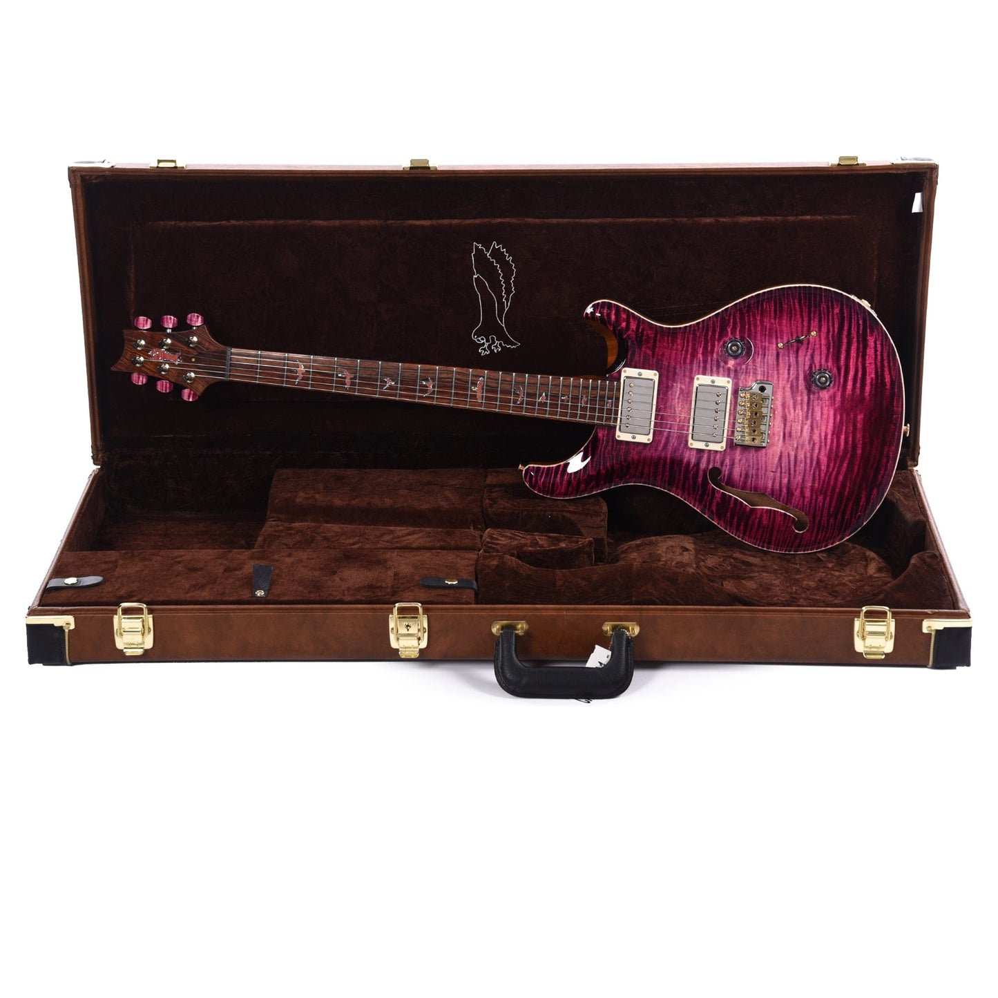 PRS Private Stock #9436 Custom 24 Semi-Hollow Faded Pomegranate 1-Piece Curly Maple w/Cocobolo Fingerboard Electric Guitars / Semi-Hollow