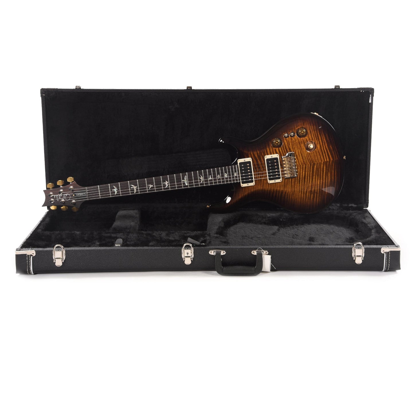 PRS Custom 24-08 10 Top Black Gold Burst Electric Guitars / Solid Body