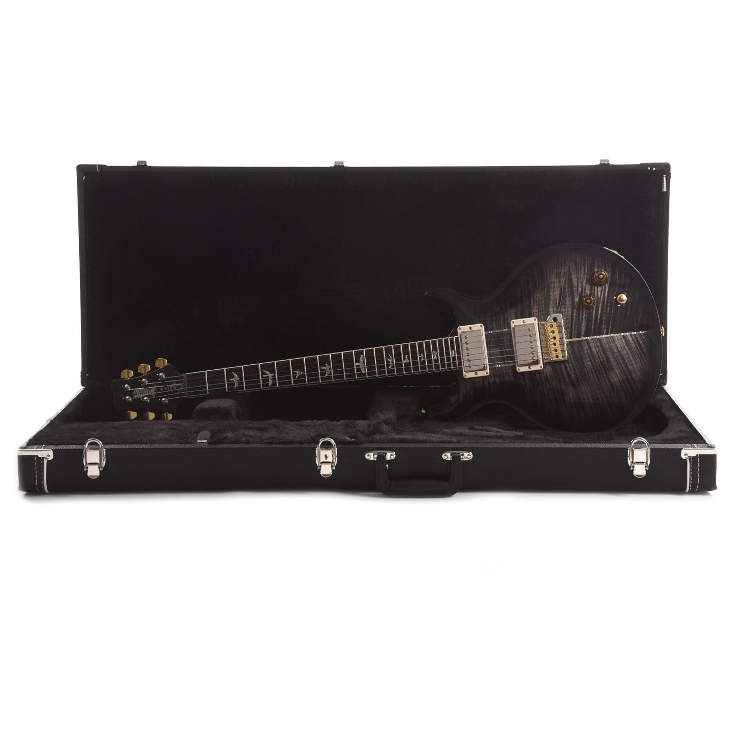 PRS Santana Retro 10 Top Custom Color Grey Black Wrap Burst Electric Guitars / Solid Body