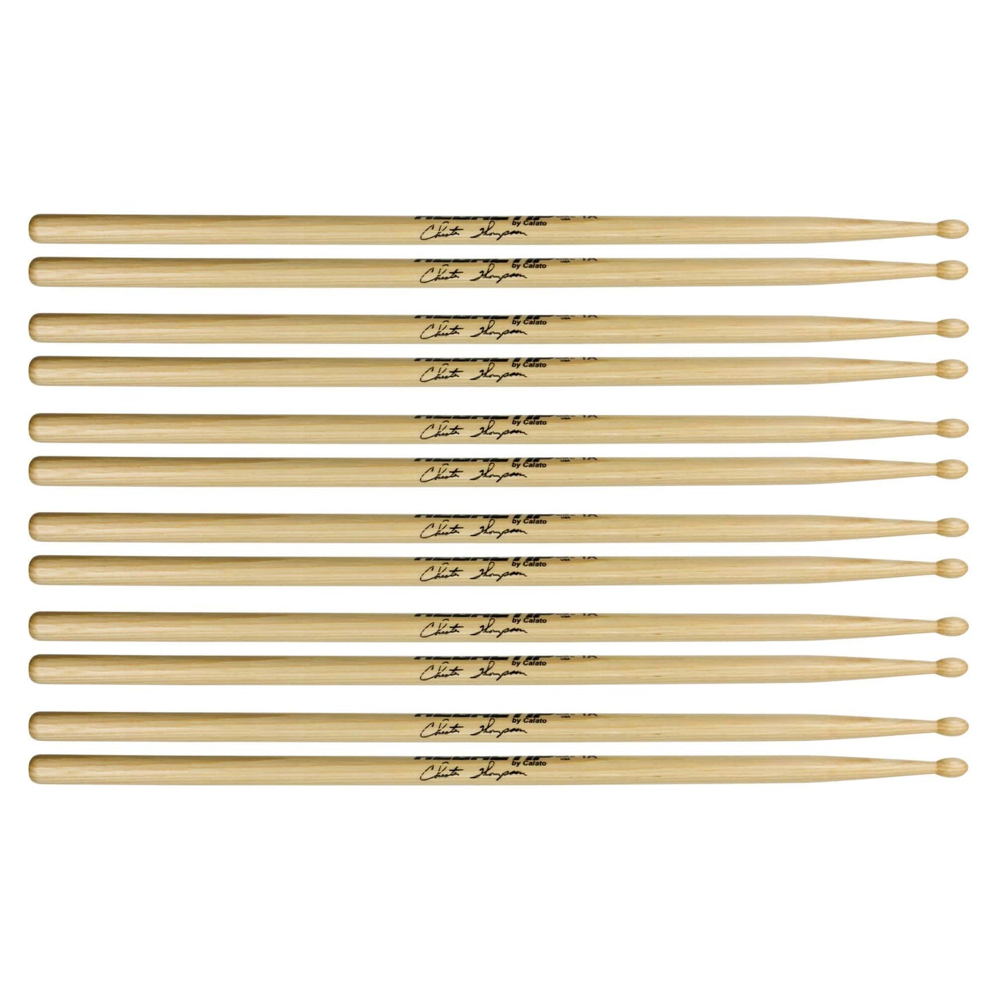 Regal Tip 1A Chester Thompson Wood Tip Drum Sticks (6 Pair Bundle) Drums and Percussion / Parts and Accessories / Drum Sticks and Mallets