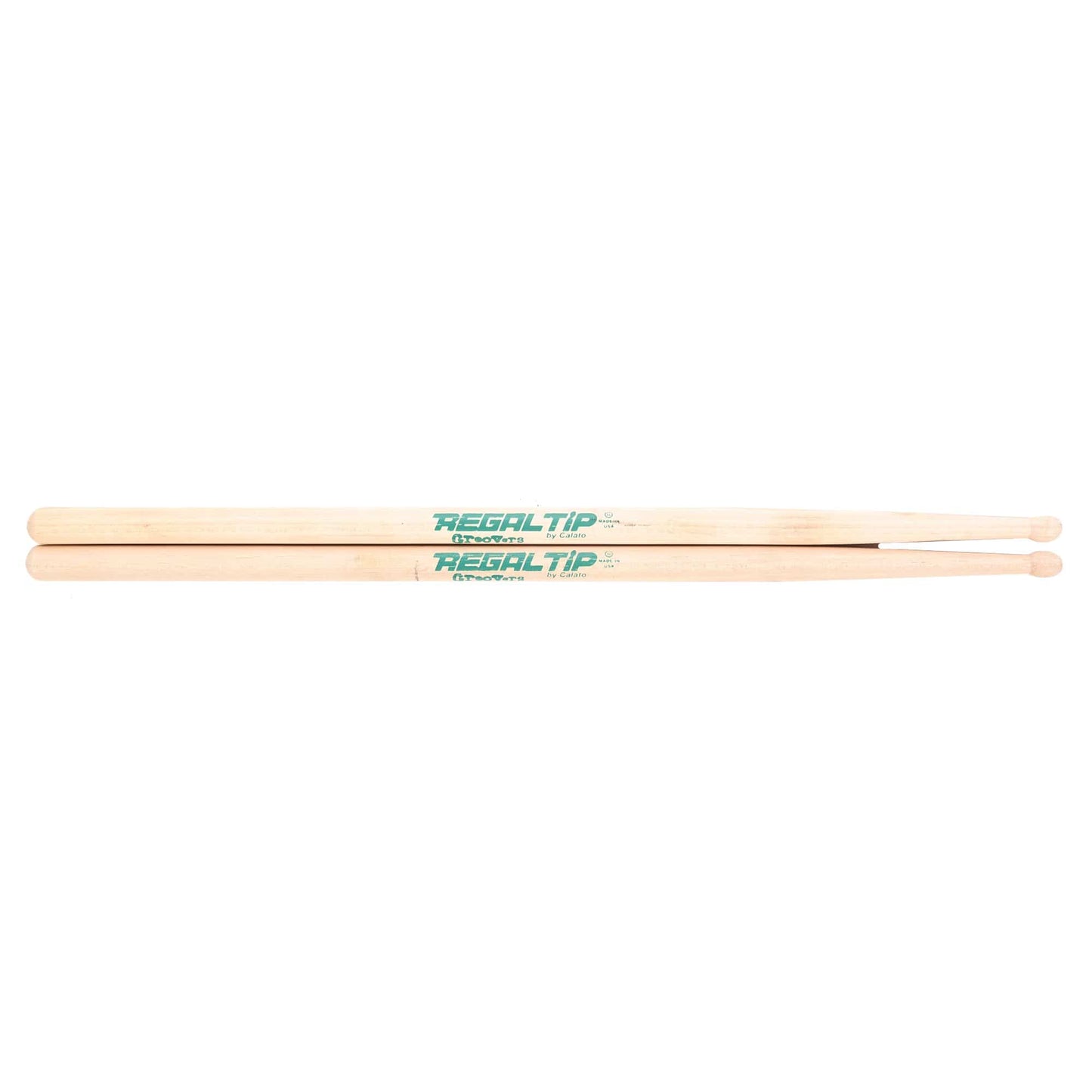 Regal Tip Groovers But Naked Hickory Wood Tip Drum Sticks Drums and Percussion / Parts and Accessories / Drum Sticks and Mallets