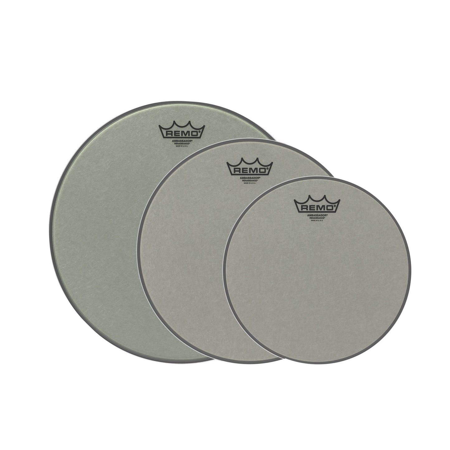 Remo 10/12/1"4 Ambassador Renaissance Drumhead (3 Pack Bundle) Drums and Percussion / Parts and Accessories / Heads
