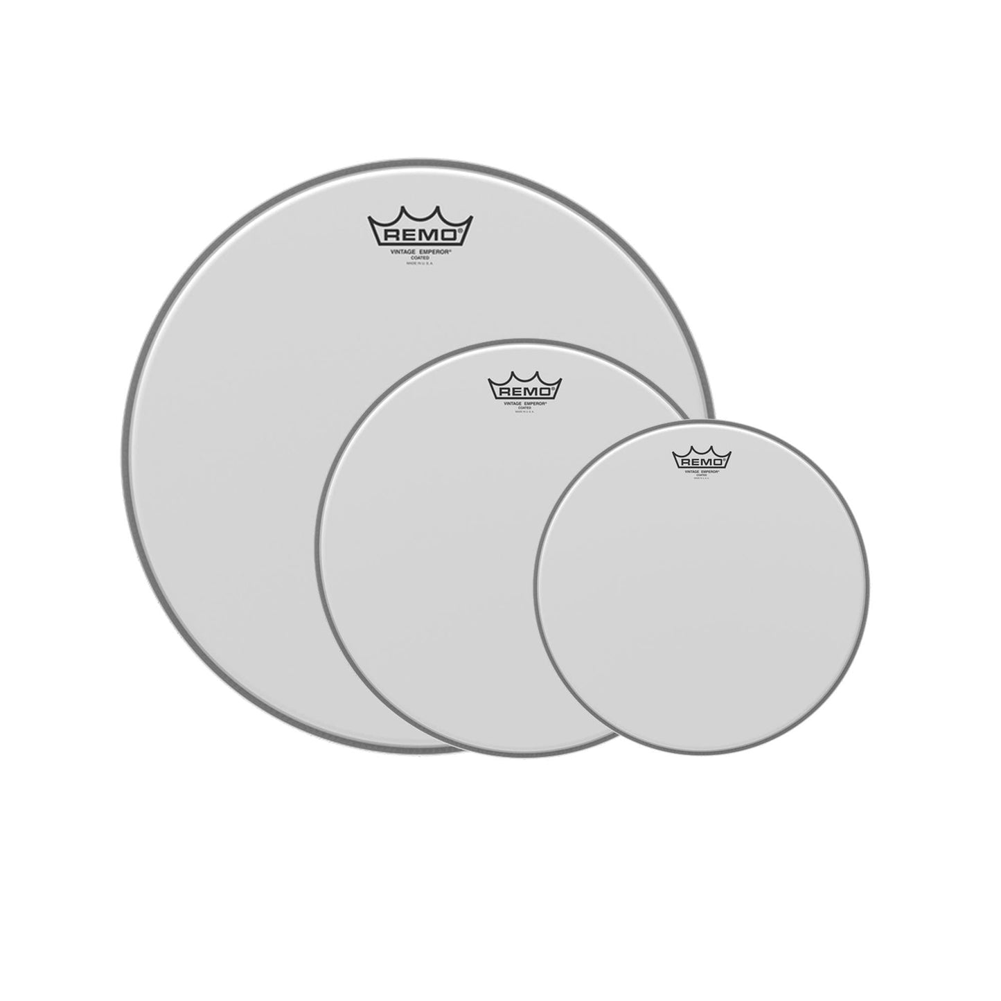 Remo 10/12/16" Vintage Emperor Coated Drumhead (3 Pack Bundle) Drums and Percussion / Parts and Accessories / Heads
