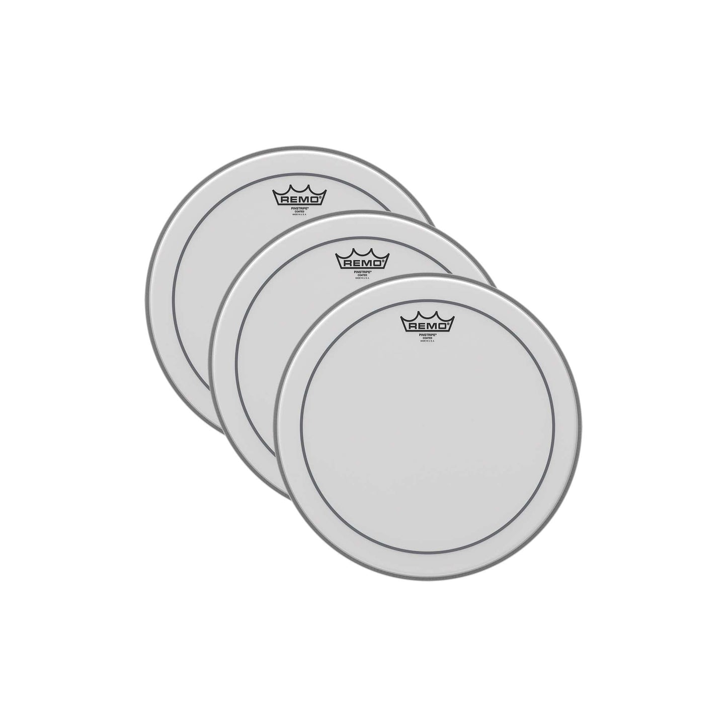 Remo 10" Pinstripe Coated Drumhead (3 Pack Bundle) Drums and Percussion / Parts and Accessories / Heads