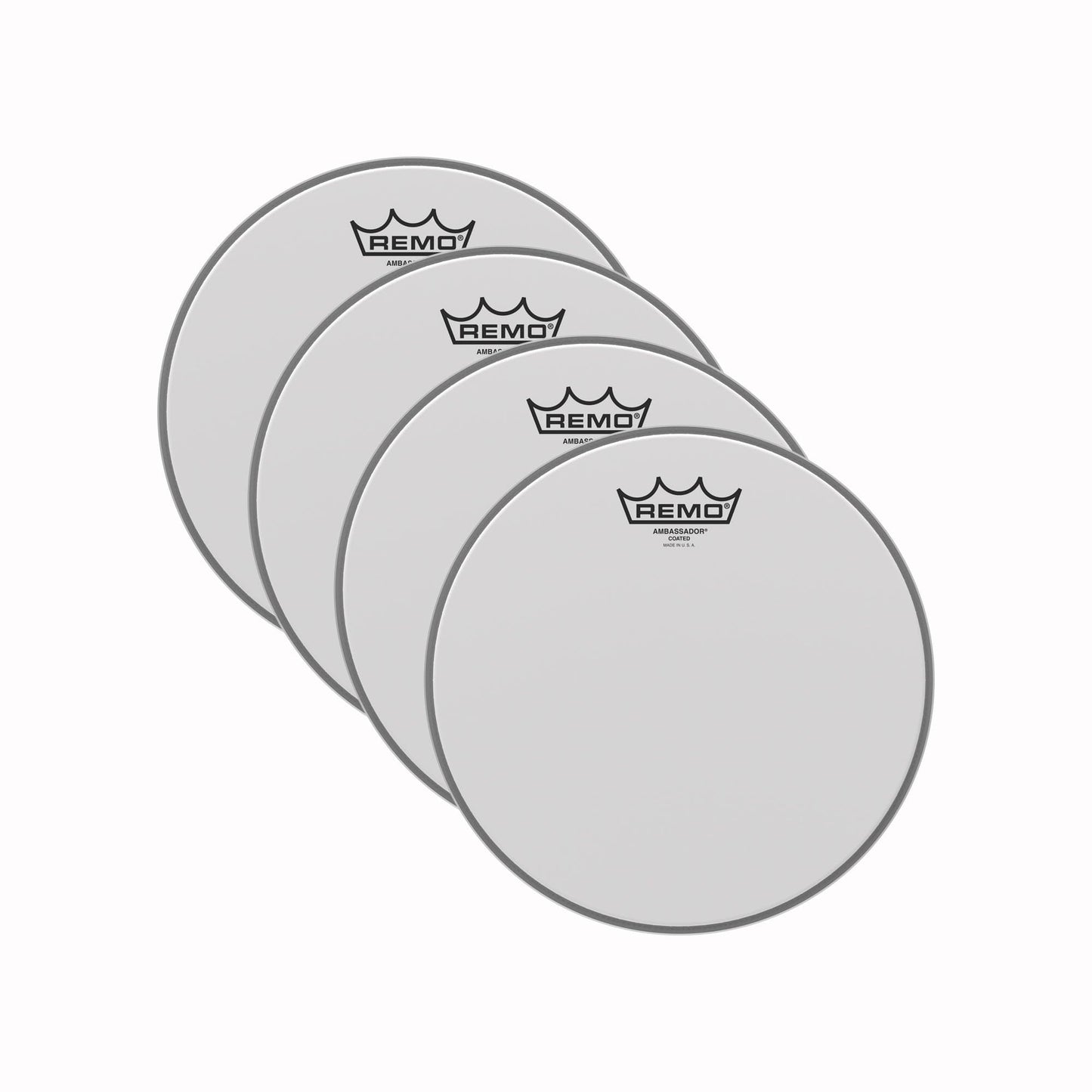 Remo 11" Ambassador Coated Drumhead (4 Pack Bundle) Drums and Percussion / Parts and Accessories / Heads