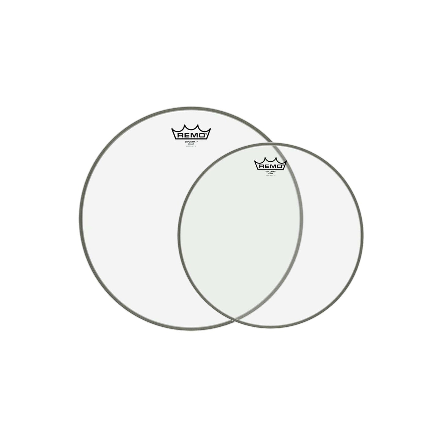 Remo 12/14" Diplomat Clear Drumhead Bundle (2 Pack Bundle) Drums and Percussion / Parts and Accessories / Heads