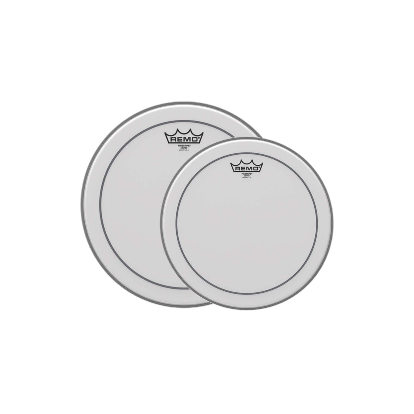 Remo 12/14" Pinstripe Coated Drumhead (2 Pack Bundle) Drums and Percussion / Parts and Accessories / Heads