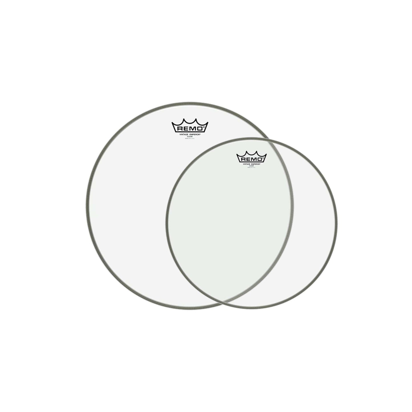 Remo 12/14" Vintage Emperor Clear Drumhead (2 Pack Bundle) Drums and Percussion / Parts and Accessories / Heads