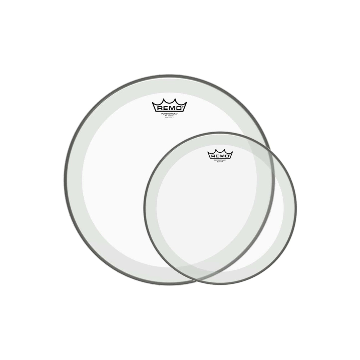 Remo 12/16" Powerstroke 4 Clear Drumhead (2 Pack Bundle) Drums and Percussion / Parts and Accessories / Heads