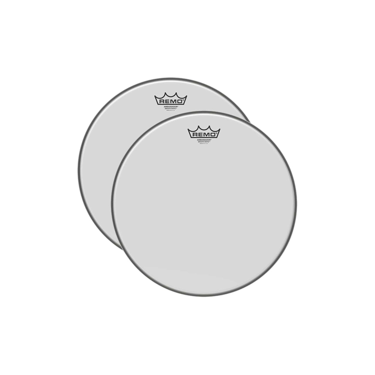Remo 12" Ambassador Smooth White Drumhead (2 Pack Bundle) Drums and Percussion / Parts and Accessories / Heads