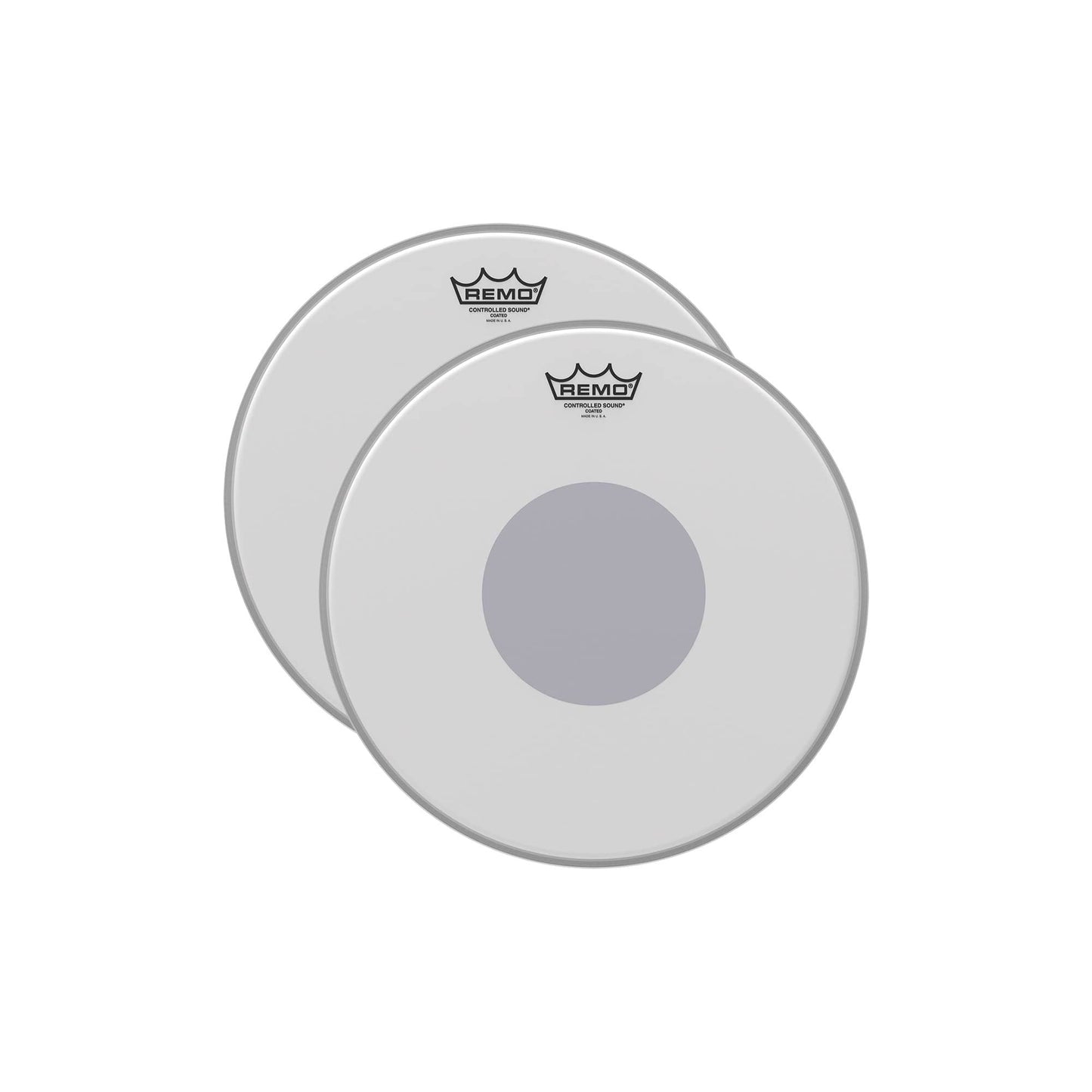 Remo 12" Controlled Sound Coated Drumhead w/Bottom Black Dot (2 Pack Bundle) Drums and Percussion / Parts and Accessories / Heads